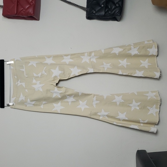 Altar'd State Star Struck High Rise Ultra Flare Bell Bottom Jeans Size L - Picture 6 of 12